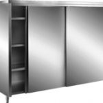 armoire haute inox 2P coulissantes P600-L1000