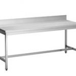 table inox soudée adossée P700/L800